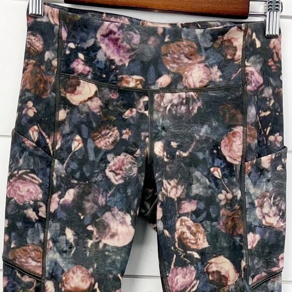 Lululemon Speed Up Tight Leggings 4 Frosted Rose Multi Floral Run Athleisure Gym - Picture 5 of 10